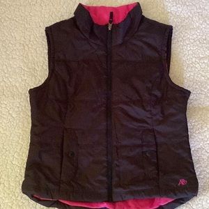 Black puffer vest